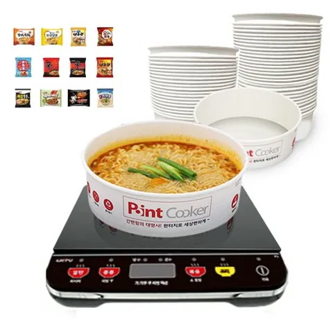 [28%OFF+추가할인쿠폰15%] 기능UP 한강라면 즉석 자동 조리기 B형(라면인덕션+용기50개)