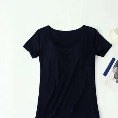 남성 브라캡반팔티 캡내장 노브라 일체형 티숙 티 사이즈