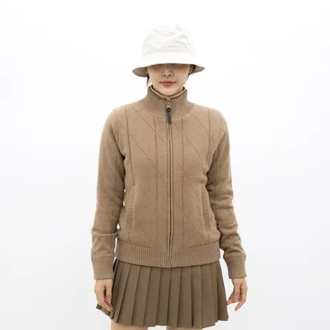 여성골프방풍니트 점퍼 겨울골프자켓 여자 골프웨어 ZAQUARDKNIT