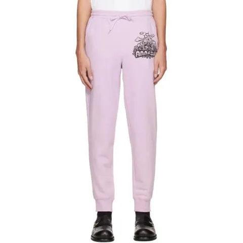 25 FW 안나수이 남성   퍼플 머쉬룸 조거 팬츠 231894M190000