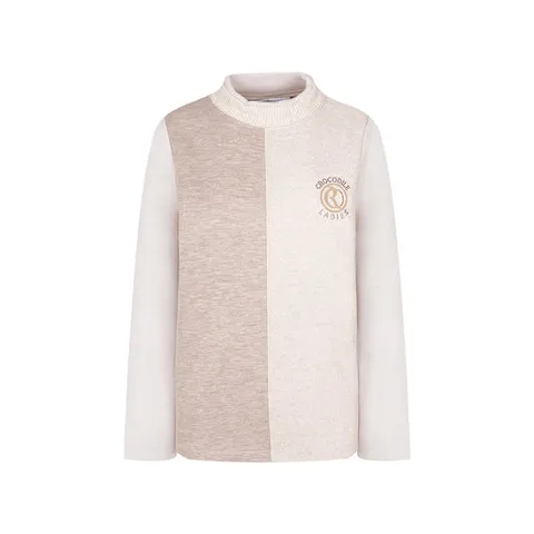 [ 롯데백화점 ][크로커다일 레이디]밀링지 믹스매치 반넥 티셔츠 CLDWTS105