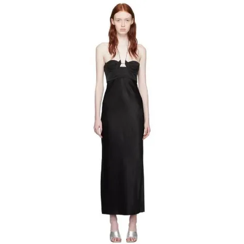 25 FW Anna October 여성 블랙 사라 미디 드레스 232200F054004