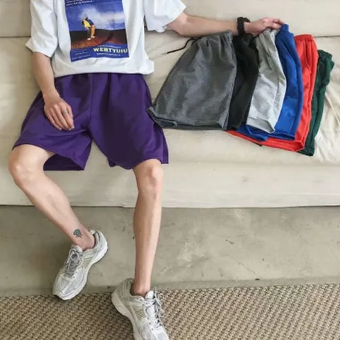 남성 츄리닝 반바지 빅사이즈 운동 트레이닝복 면바지