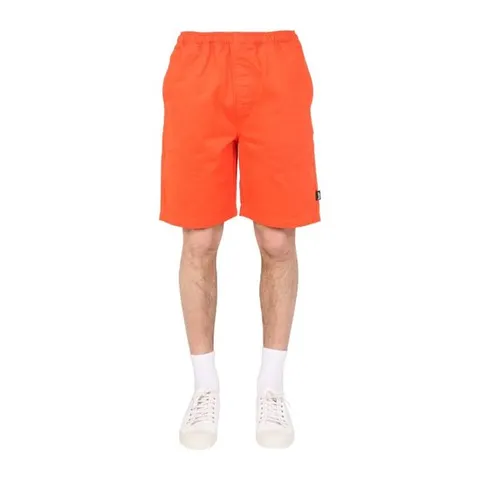 스투시 로고 버뮤다 숏팬츠 112282_REOR