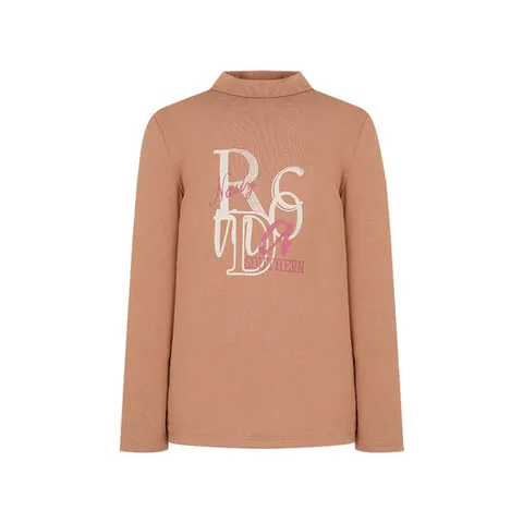 [ 롯데백화점 ][크로커다일 레이디]레터링 포인트 반넥 티셔츠 CLDWTS902