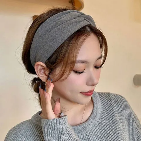 여성 헤어 악세 고탄력 원단 꼬임 포인트  반다나