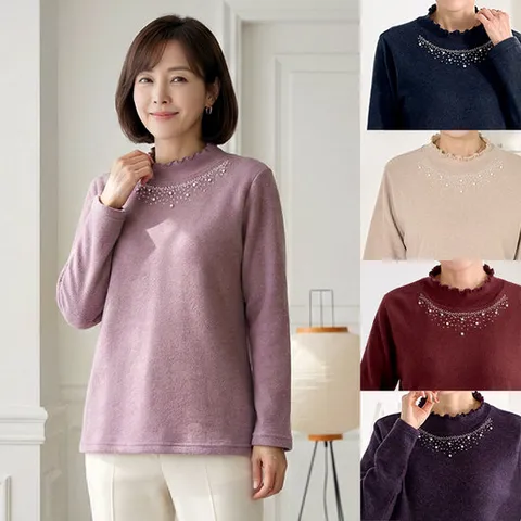 [엄마옷 로즈맘] 마도프릴진주기모티셔츠