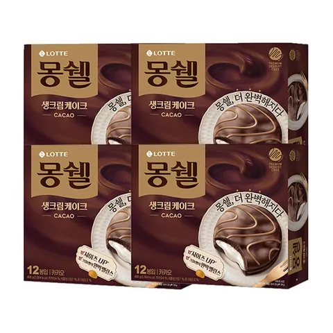 롯데 몽쉘 카카오 408g x 4개