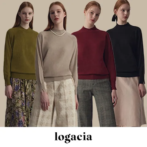 로가시아 24FW 윈터 스타일 캐시 블렌딩 니트 4종