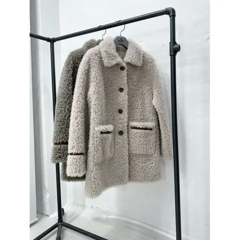 금강모피 헤리티지 양모 하프코트 CNH-904 2컬러