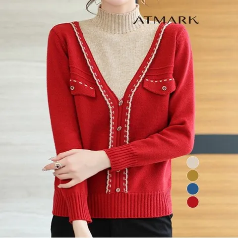 ATMARK 카디레이어터틀넥니트_AA49KN060G