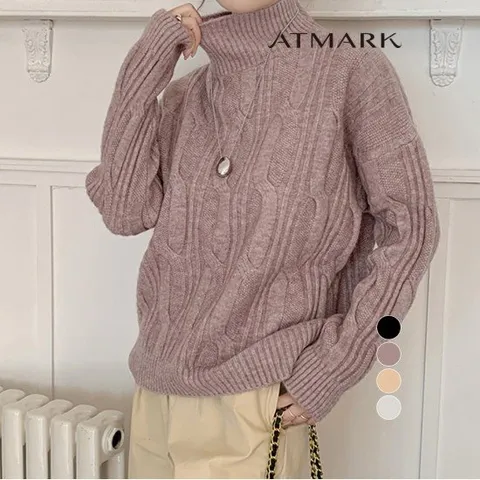 ATMARK 빈티지짜임터틀넥니트_AA49KN067G