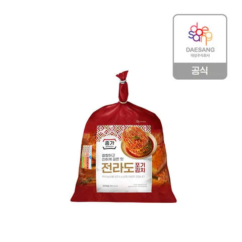 종가 전라도 포기김치 2.8kg x 2개