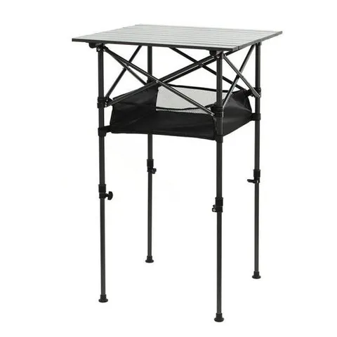 블랙) 롤테이블 캠핑테이블(59cm 높이조절 휴대용