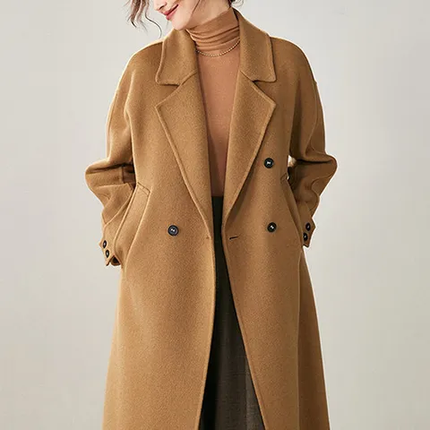 [패션에비뉴] 데일리픽 울모직 롱 코트 240BC1F1