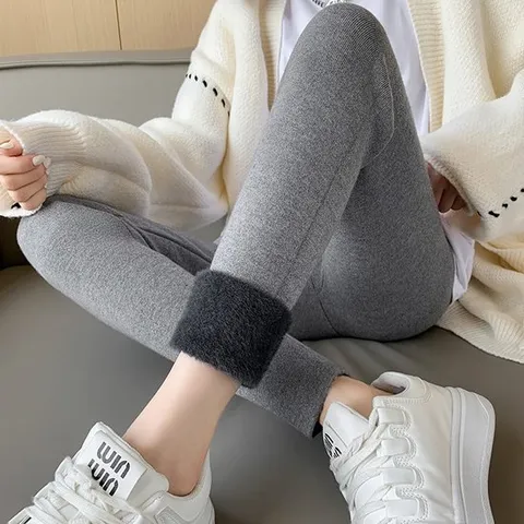 [오아즈] 여성 기모 안감 겨울 따뜻한 발목 레깅스 4color