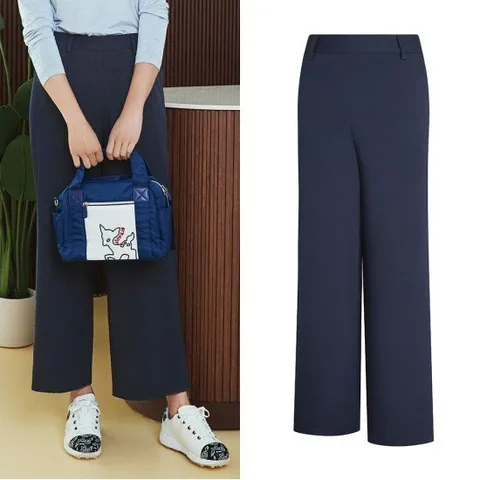 비티알 여성 여름 린넨 와이드핏 골프 바지 GS