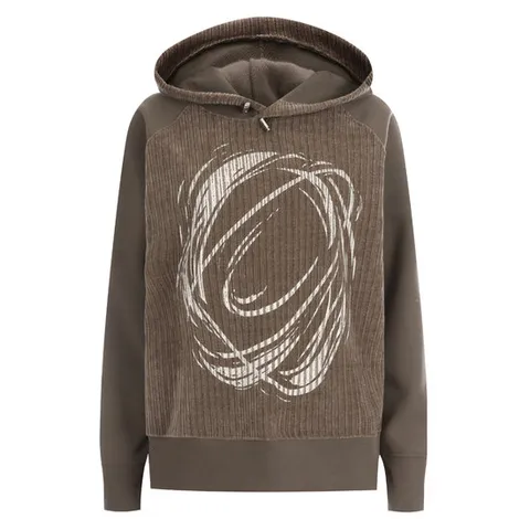 샵앤) 여성 벨벳 후드 맨투맨 티셔츠N LEI-WSH-20092-브라운