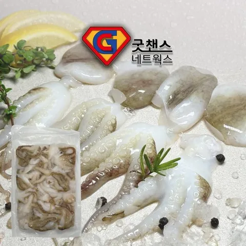 냉동절단주꾸미 500g L사이즈 손질주꾸미 샤브샤브