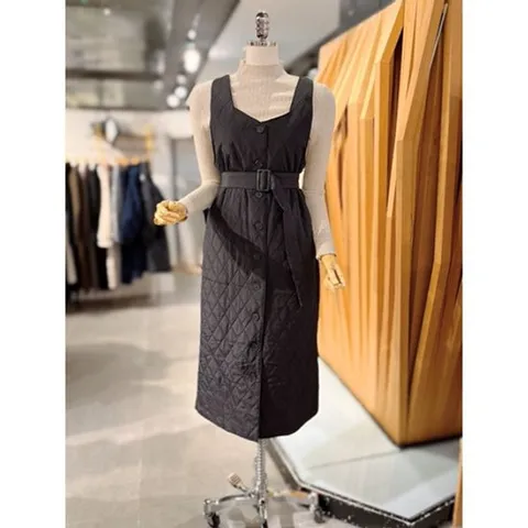 [ 현대백화점 ]ab.fz 다이아 퀼팅 패딩 원피스 (ABXZ1HO33A) US