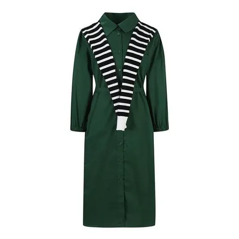 [ 롯데백화점 ][씨]니트 케이프 & 벨티드 버튼 원피스 SJOAI2532