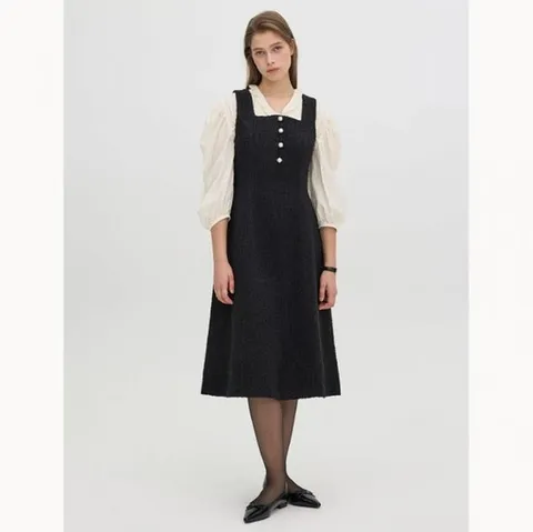 [ 롯데백화점 ][올리브데올리브]트위드 A라인 원피스 (OH4WOA95)