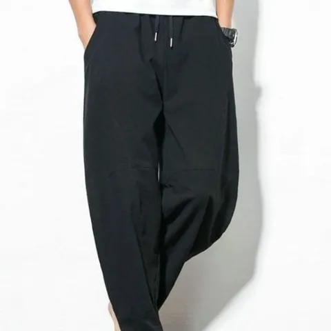 ST230342 린넨 고무줄바지 통바지 바지 와이드팬츠 팬