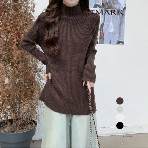ATMARK 솔리드래글런터틀넥니트_AA49KN073G