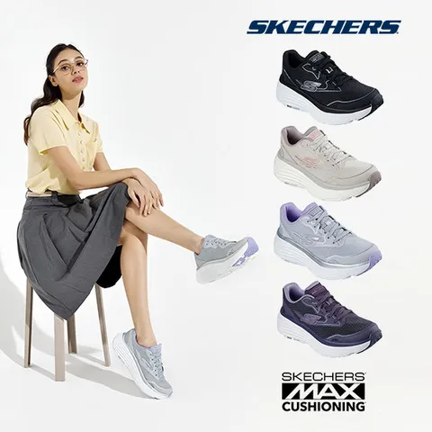 스케쳐스 여성용 맥스쿠셔닝 인디버 워킹화