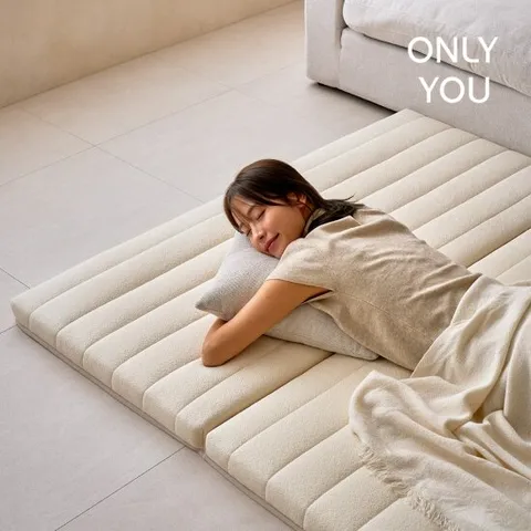 온리유 쿨슬립 에어코일 탄탄한 3단 접이식 토퍼 매트리스 SS