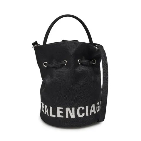 (명품) 발렌시아가 블랙 휠 XS 버킷백