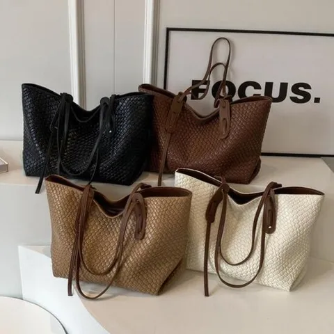 G126729_클래식 위빙백 숄더백 토드백 데일리가방 사각쇼퍼백