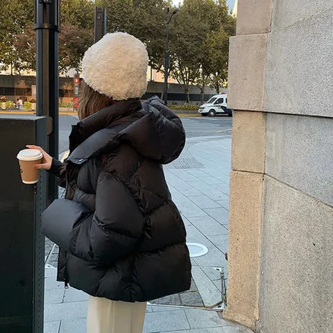 [아리엘스타일]스타일좋은 트렌디한 뷰엘딧숏패딩