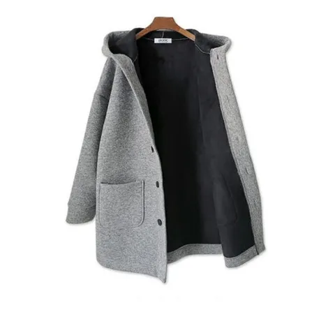 [피클][남여공용] 보아털 합포 드롭 숄더 퍼 후드 코트 PNDCCT02