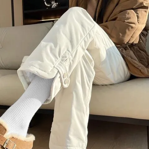 [아리엘스타일]보온성좋은 스포티룩 하이넬패딩팬츠