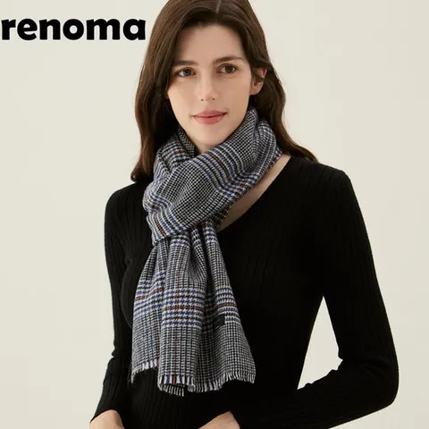 [ 롯데백화점 ][레노마(스카프)]캐시미어혼방 남,여공용 체크머플러FRO211O