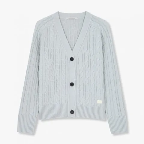 [ 롯데백화점 ]보브  (7155150001) 브이넥 케이블 니트 가디건