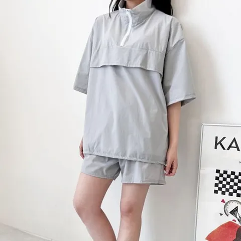 반팔반바지세트 여자 반팔 반바지 셋업 헬스 등산 백패킹