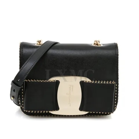 [중고명품] 페라가모 미니 바라 보우 봉봉 체인 숄더백 크로스백