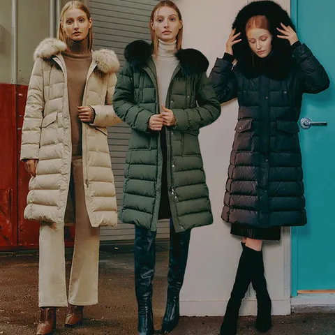 [GS특가][르오트(LeOT)] 프리미엄 폭스퍼 롱 패딩 코트-사이즈 55~88다양