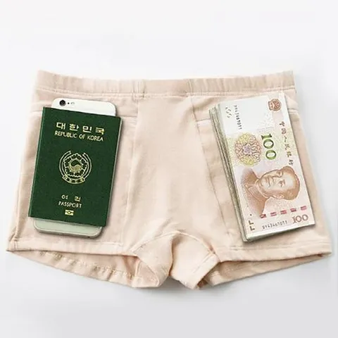 여행용 지퍼 여권 팬티 [주머니 소매치기방지 유럽 해외 여행 핸드폰 도난방지 준비물 속옷]