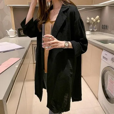 린넨자켓 롤업 캐주얼마이 마 가을 블레이져 LK-J002