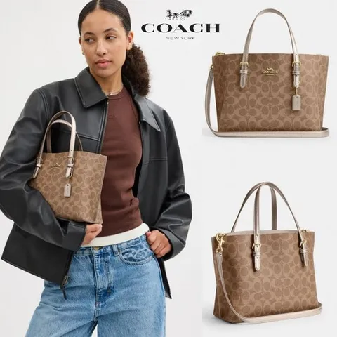 코치 COACH CW443 여자 가방 시그니쳐 Mollie 25 토트 크로스백