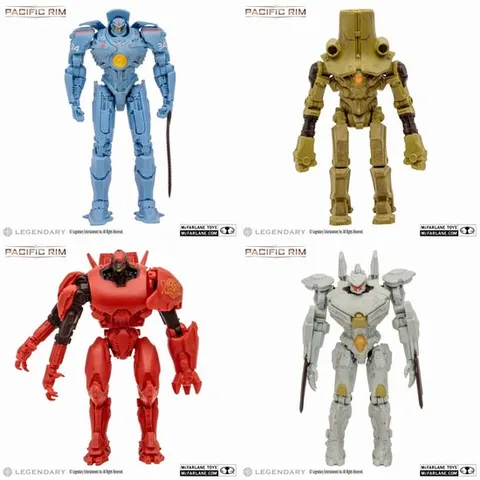 퍼시픽 림 (한정 판매) 퍼시픽 림/4인치 액션 피규어 예거 시리즈 4개 세트