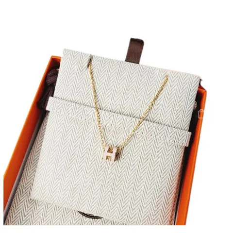 (명품) 에르메스 미니 팝아슈 목걸이 베이비 핑크 골드