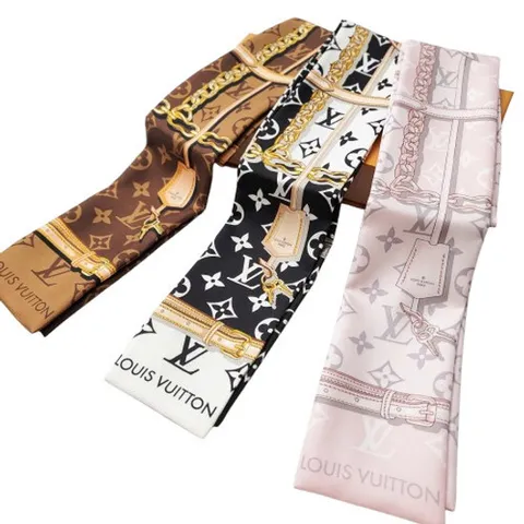 (명품) 루이비통 모노그램 컨피덴셜 방도 스카프 블랙