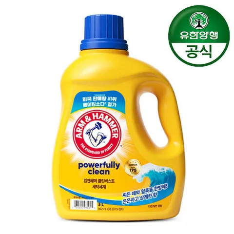 [유한양행][유한양행] 암앤해머 클린버스트 세탁세제 3L