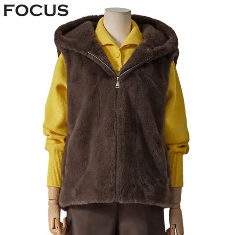 [ 롯데백화점 ][포커스] 보들페이크밍크조끼(FW4J3VT3117)