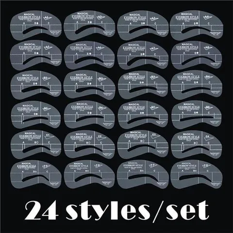 연예인 눈썹 모양 그리기 가이드 24종