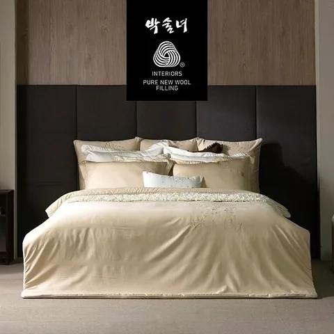 [마지막수량] 박술녀 겨울양모 순면 이불 침구세트 K킹 (작품명 연화) 선물추천